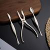 3pcs Zinc Zinc Zinc Alloy Crab Stripping Forceps High Hardness Crab Picks Spoons Set  Shellfish