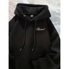 Men's Heavyweight American Trend Letter Hoodie - New Autumn/Winter Velvet-Thickened Student Outerwear