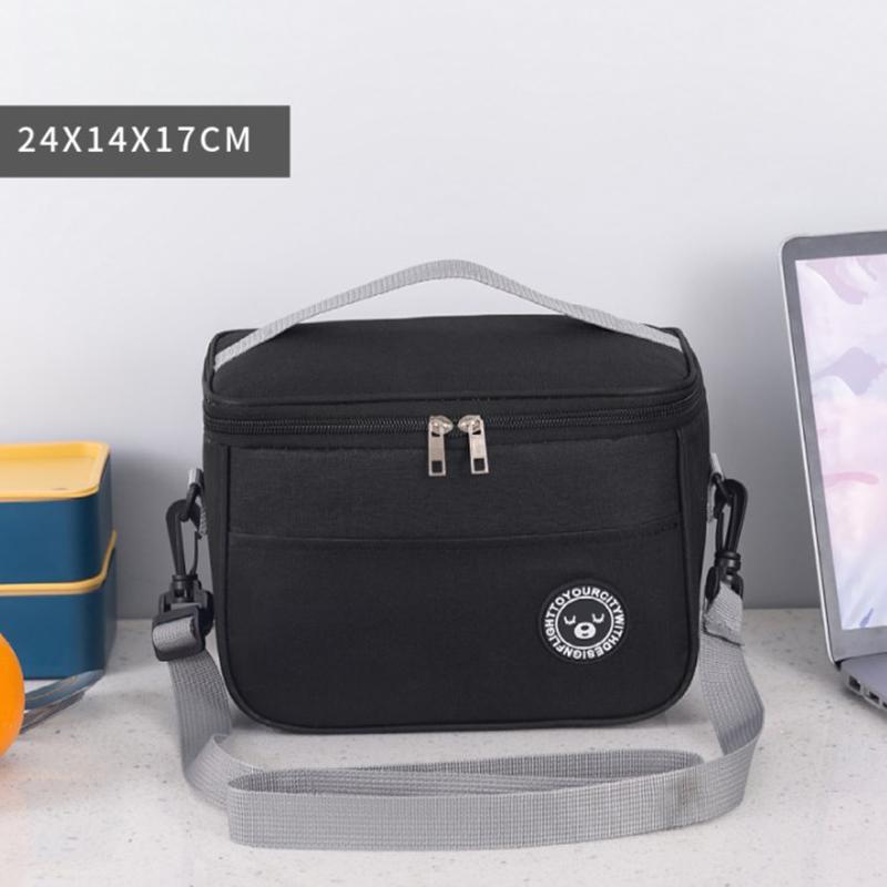 Portable Lunch Bag Thermal Insulated Lunch Box Tote Cooler Handbag Waterproof Backpack Bento Pouch Company Food Storage Bags