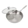 Frying Pan Stainless Steel Alloy Aluminum Stick Resistant Multipurpose Metal Skillet Cooking