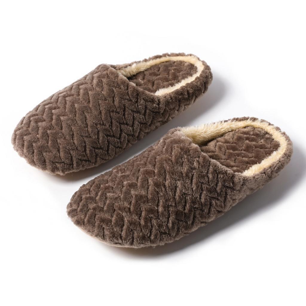 Women's Soft-soled Home Wooden Floor - And Silent Slippers, Winter Warm Cotton Slippers