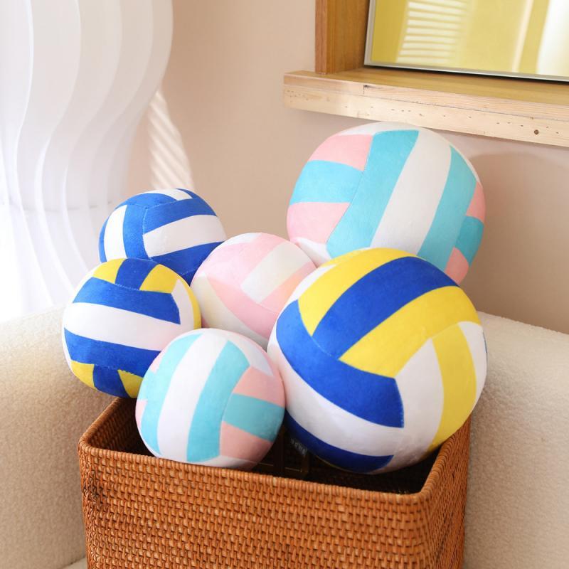 Simulation Printed Volleyball Plush Toy Children Stuffed Pillow Gift Decoration