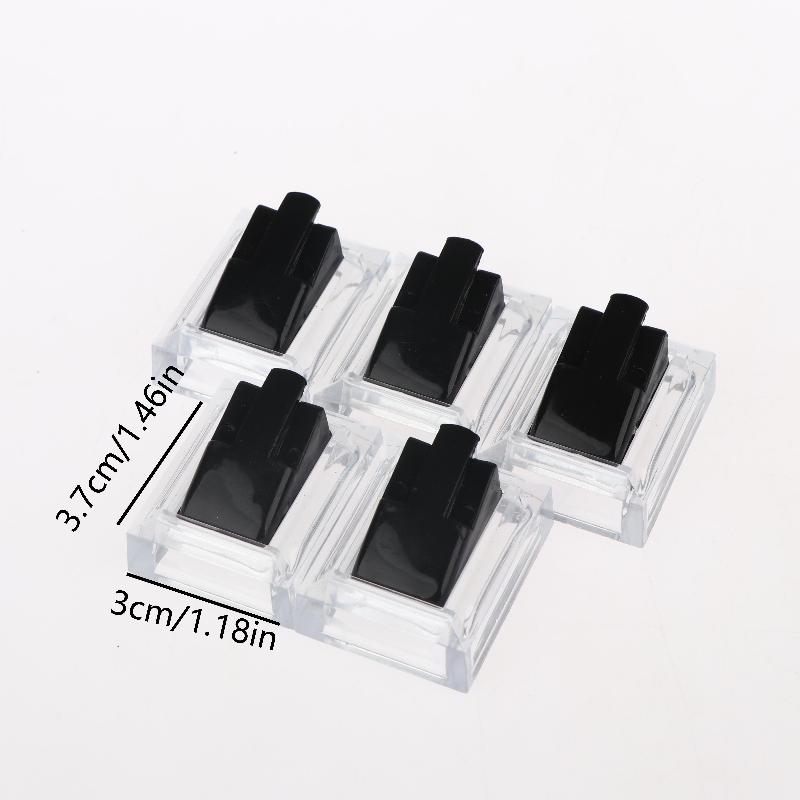 5Pcs Clear Ring Display Stands Ring Jewelry Tray Ring Storage Organizer Shelf For Jewelry Counter Showcase Display Prop