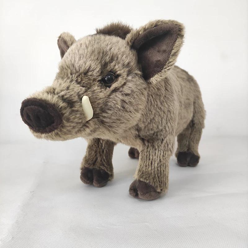 Vicious African Pig Plush Toy Frightening Wild Boar Stuffed Animal Dolls Ideal Birthday Gifts For Boys Decoration