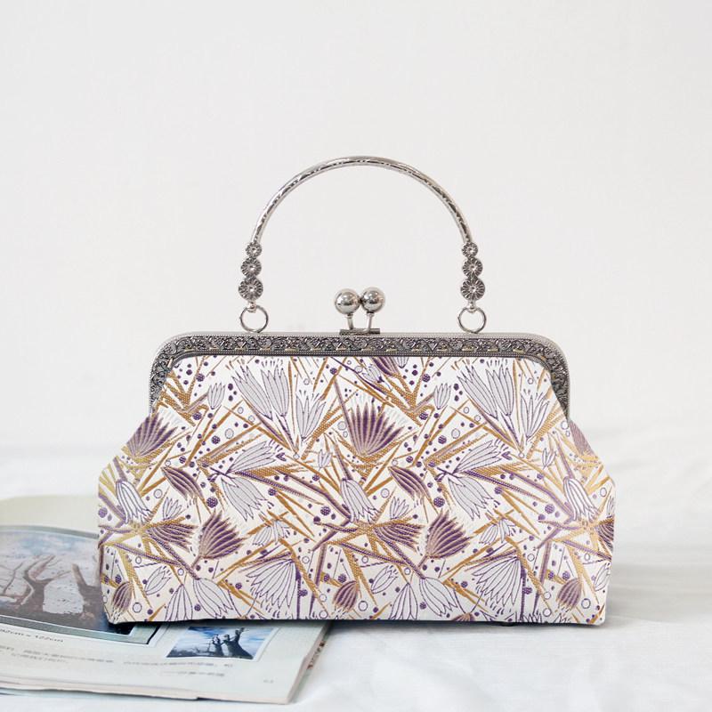 Short Style Handbag Material Kit - Handmade, Multiple Styles, Square Clasp Bag, Includes 20 Needles