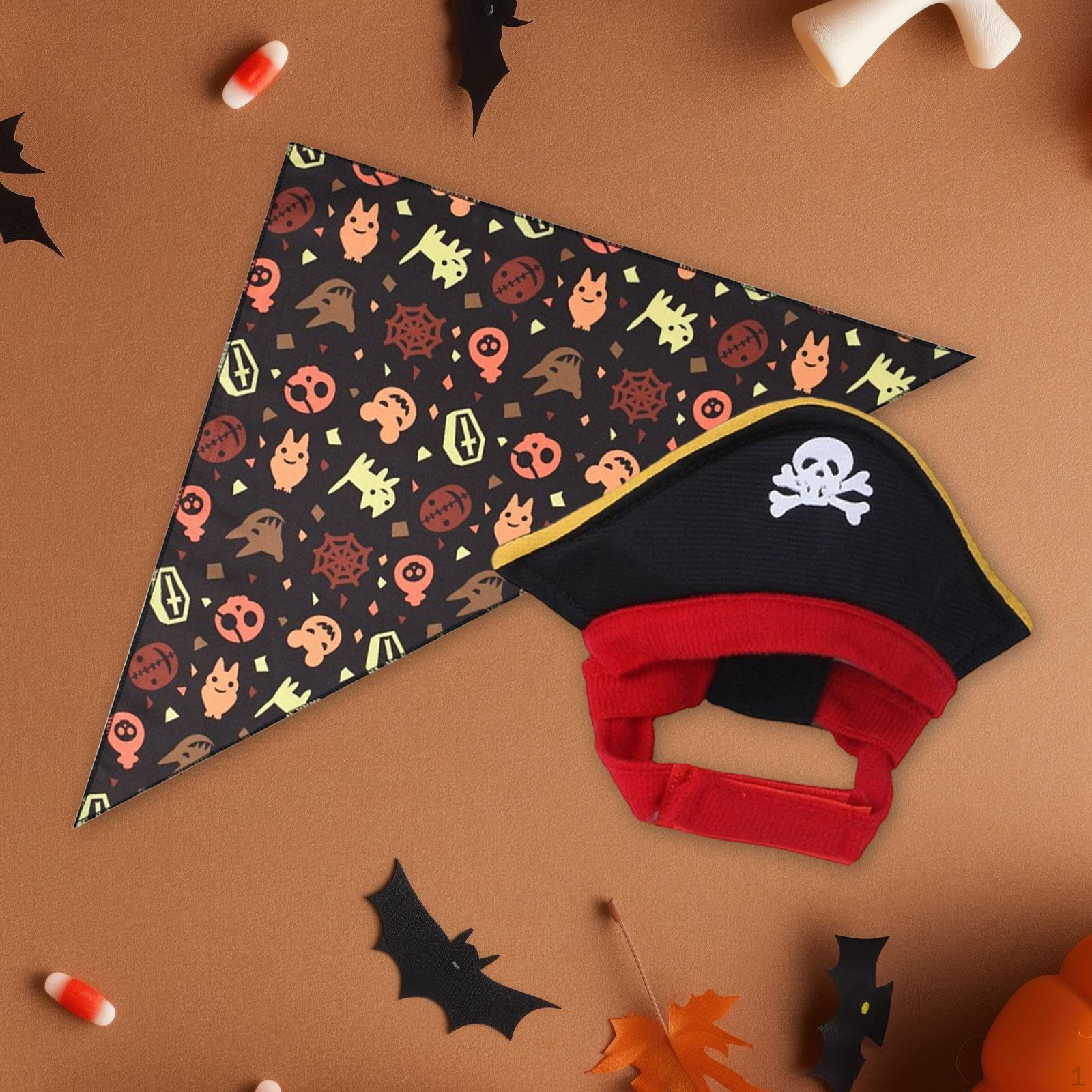 

Костюм кота-пирата Косплей Шляпа и треугольная бандана Хэллоуинская одежда