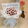 Romantic DIY Rose Bouquet with Light Ribbon Valentine’s Day Gift  Photo Props