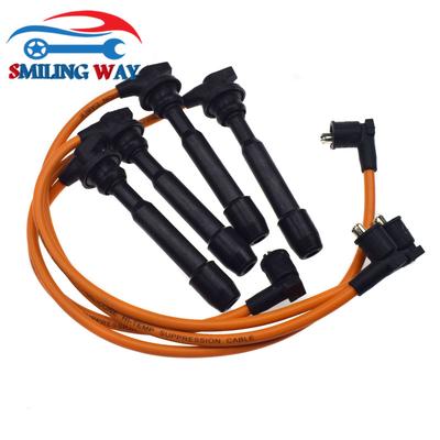 Spark Plug Wires Cable Wire Set For Hyundai Elantra Tiburon Tucson & Kia Soul Spectra Sportage 2.0L 1.8L 27501-23B00,27501-23B70