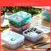 Portable Double Layer Bento Box With Dividers For Office Lunches And Picnics