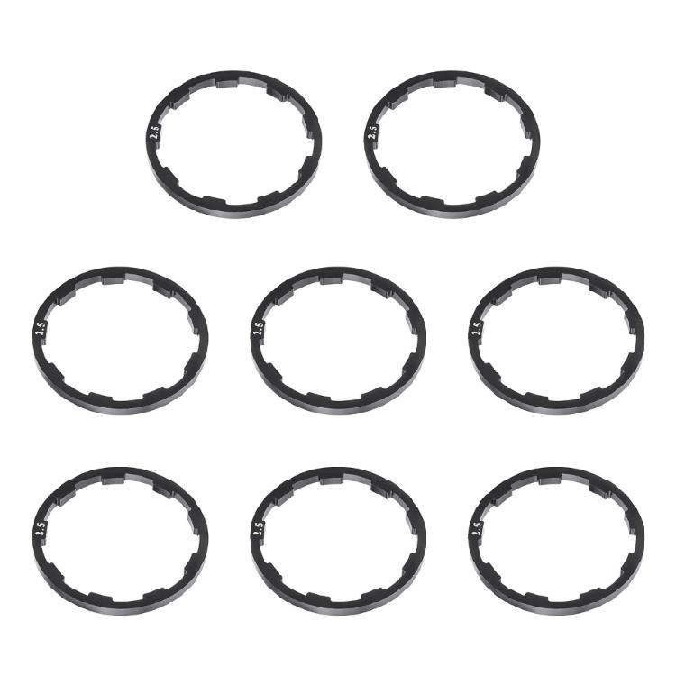 8Pcs Aluminum Alloys Bicycles Bottom Bracket Washer Road Bike Flywheels Hub Washer Spacers Bicycles Cassettes Spacers
