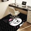 1pc Sanrio Kuromi Mermaid Printed Office Carpet Rectangle Rug Under The Table,Perfect Room Decor for Living Room, Bedroom, Kitchen, Non-slip Floor Mat