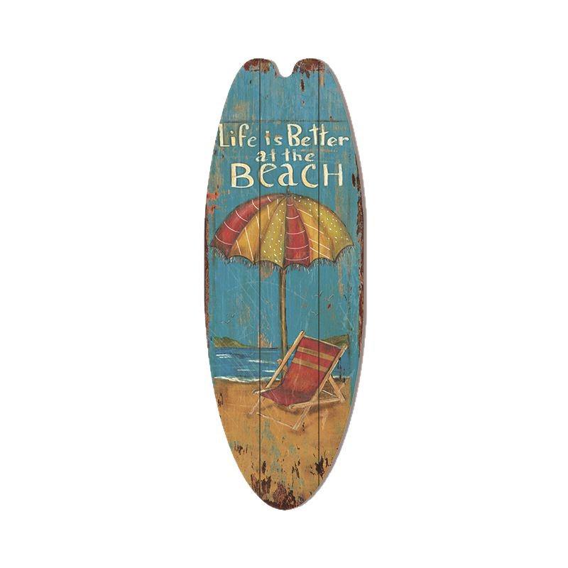 Hawaiian Surfboard Pendant Beach Wall Decoration Sign