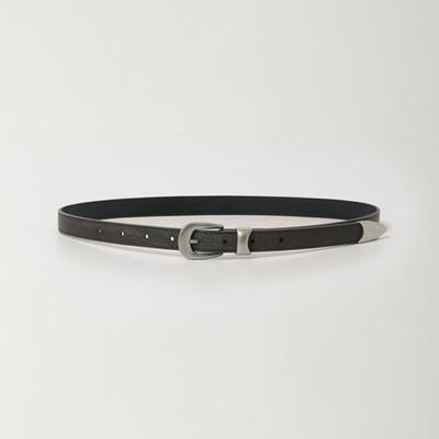 Fromwhere Real Leather Belt Brown