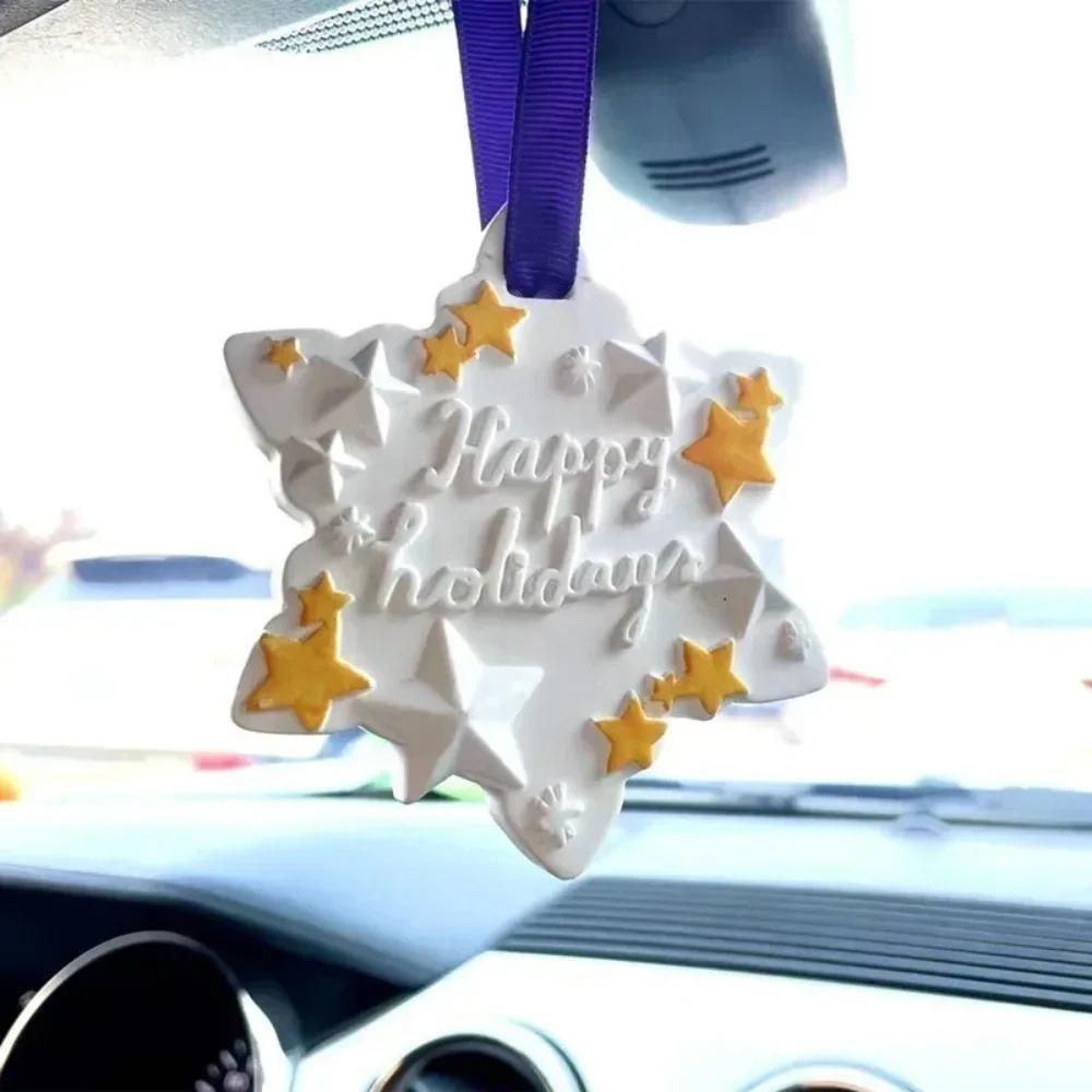 1PC DIY Star Shape Aromatherapy Gypsum Silicone Mold for Car Hanging Decoration Handmade Fragrance Stone Gift Craft Making Tools