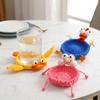 Non-Slip Crochet Animal Coaster Heat Resistant Water Cup Mat Cute Knitted Cup Mat  Home Decor