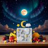 1Pc Star Moon Clouds Shaped Silicone Fondant Molds, Candy Chocolate Molds for DIY Cake Fondant Cookie Cloud Fondant Mold Moon For Candy Baking Sugar
