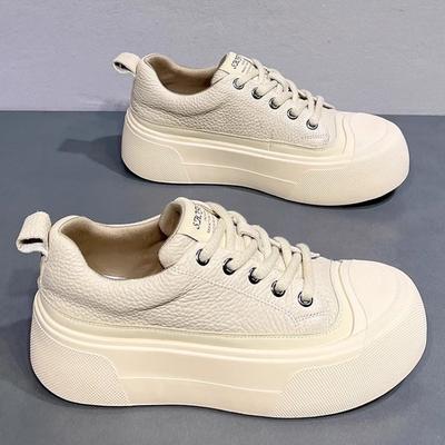 Platform White Shoes Women's Spring and Autumn Casual Sports Shoes Comfortable and Lightweight Board Shoes