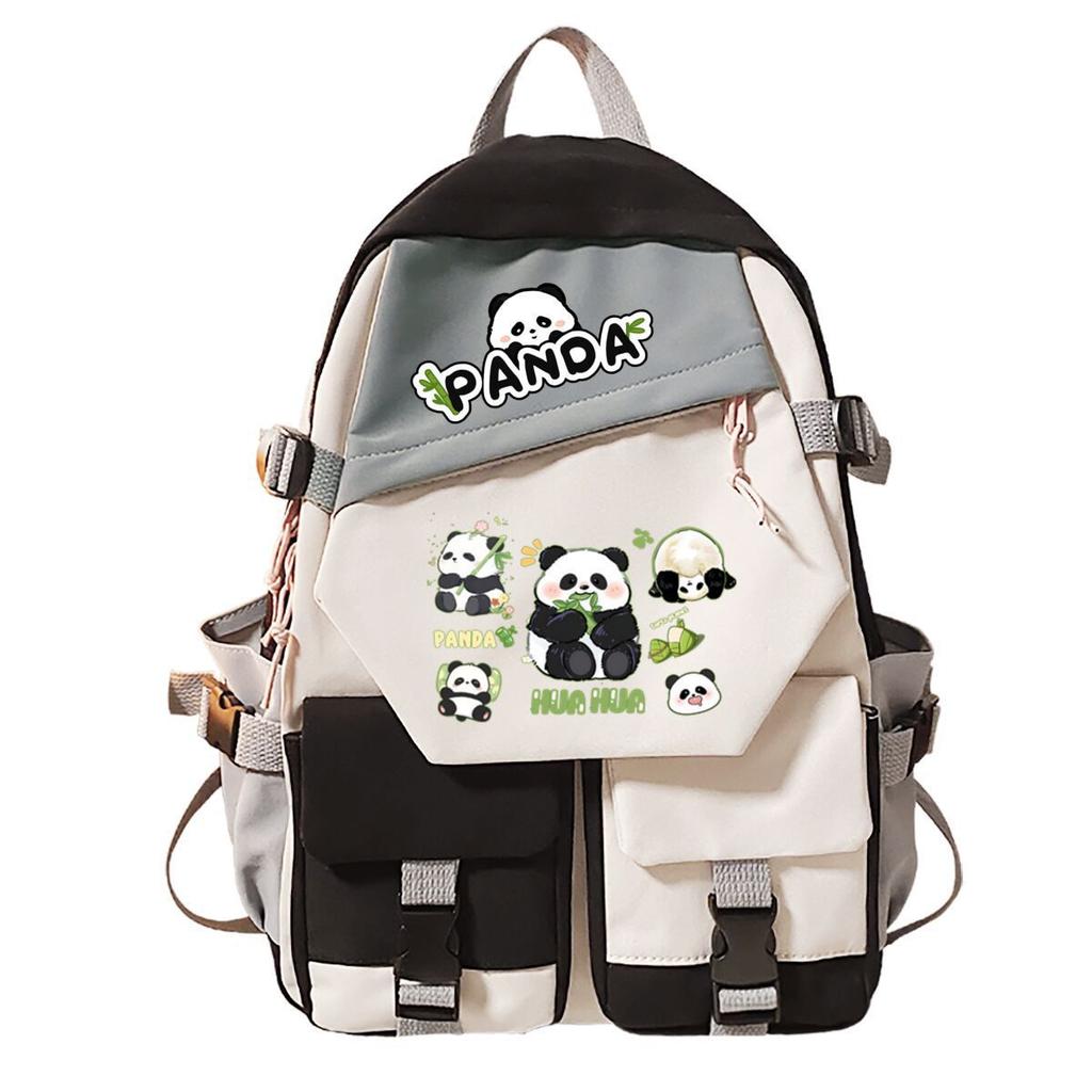 Panda Huahua Surrounding Super Cute Backpack Campus Male and Female Versatile Junior High School Students Elementary School Bags