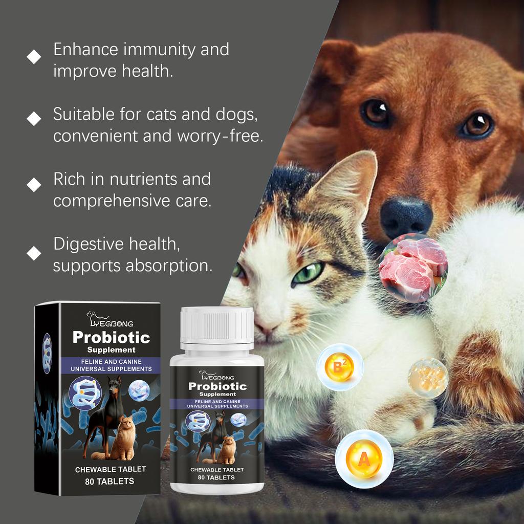YEGBONG Probiotics for Dogs, Support Gut Health, Occasional Diarrhea, Digestive Health & Seasonal Allergies