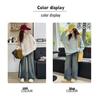 Girls' Stylish Round Neck Sweater & Jeans Set - 2024 Spring/Autumn Collection, Medium & Large Children's Two-Piece Outfit