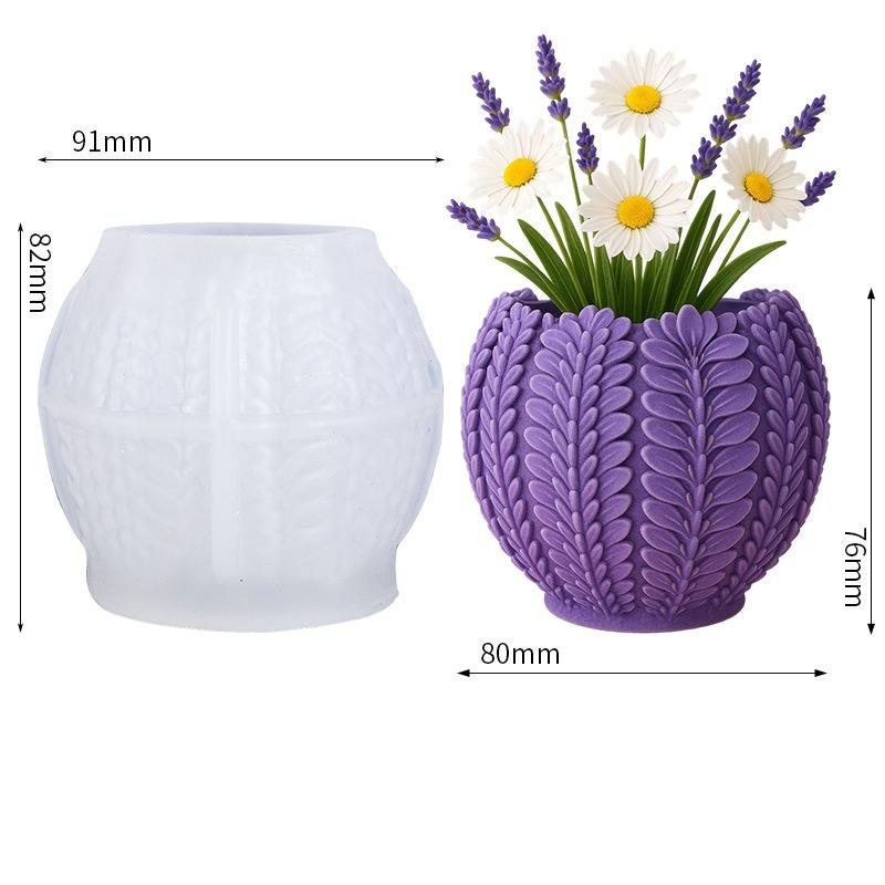 

1PCS 3D Narcissus Flower Pots Silicone Mold For Making DIY Scented Candle Jar Mold To Create A Romantic Corner For Your Desktop