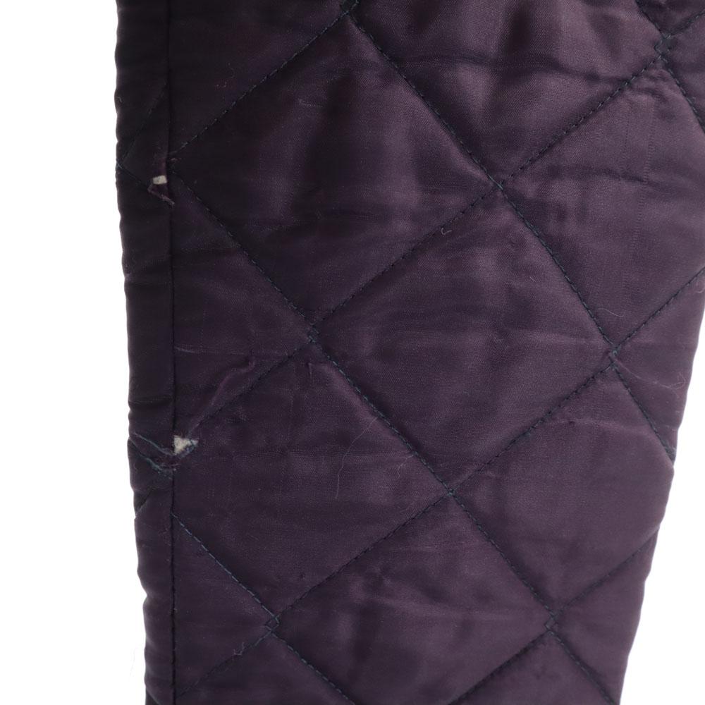 LAVENHAM Made In England Quilted Coat 38 Purple Filling Into Cotton Women Used