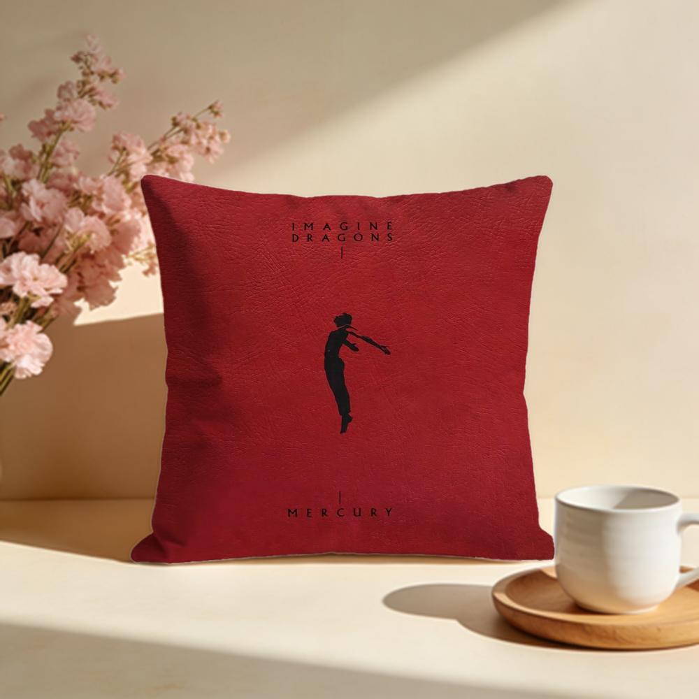 Hot IImagine Dragonsing Cushion Cover Stylish Washable Pillow Cover Ideal for Couch Bedroom Car Decoration