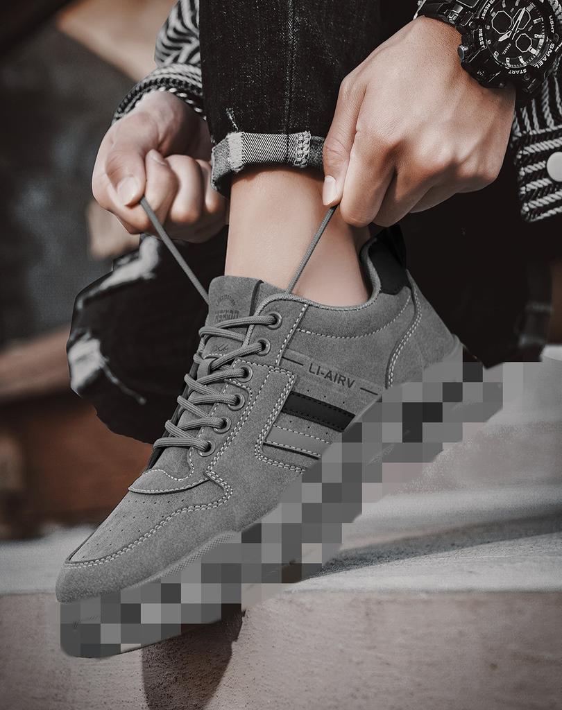 Men's shoes Men's retro tooling thick-soled construction site work labor insurance shoes Non-slip and wear-resistant shoes