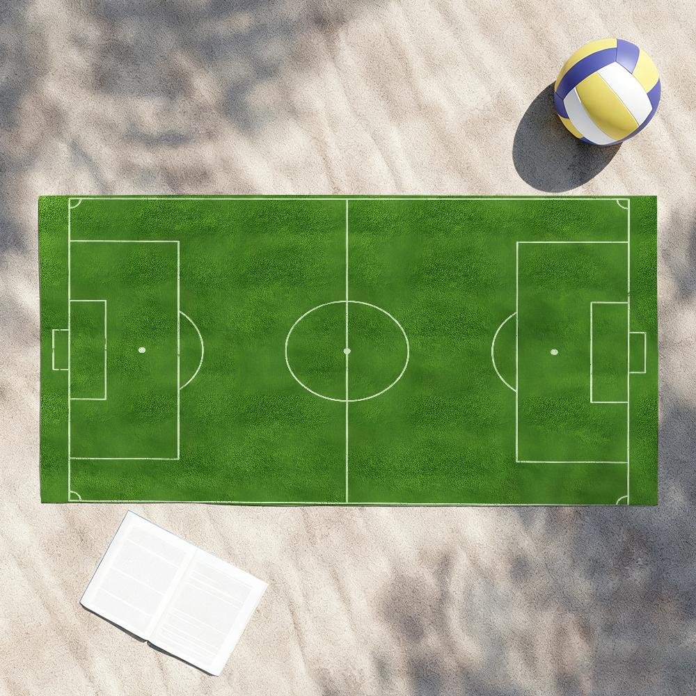 Football Field Towel Soft Pool Gift For Travel Gym Shower Camping Quick Dry Sports Beach Towel
