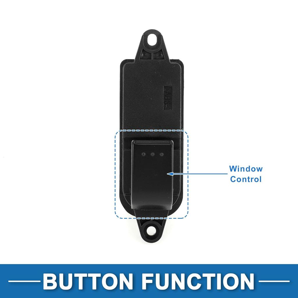 Power Window Switch No.GP9G66380 Rear Right Passenger Side Window Control Switch for Mazda 6 2006-2008 Black