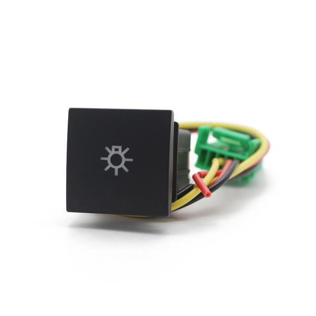 Car LED DRL Light Radar Power On Off Camera Anti-side Slip Switch Button For VW Golf 6 Golf V Jetta MK5 Caddy Scirocco Touran