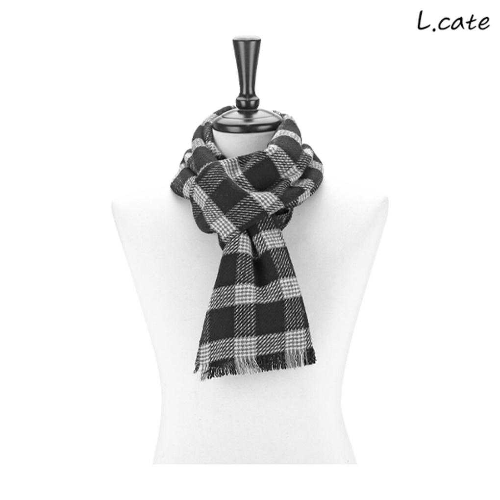 Elkate Women s Muffler LNM173 Women s Check Pattern Scarf