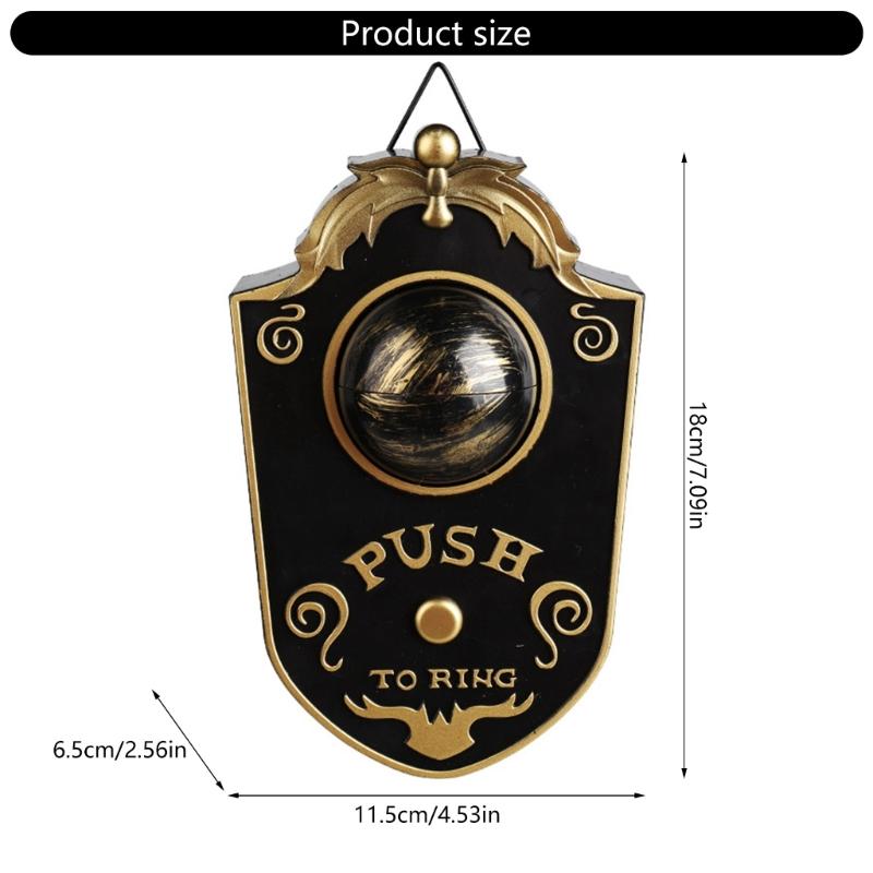 Animated Talking Eyeball Doorbell Waterproof PVC Materials Halloween Decoration With Light Effects For Porch