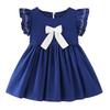 2025 Girls' Bow Princess Dress - Medium & Large Children's Skirt