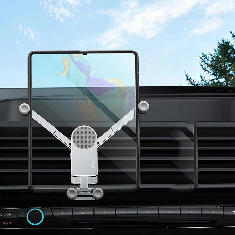 

Eary for Galaxy Z Fold 6 5 Car Mount Gravity Thick Case Friendly Phone Holder for Samsung Z Fold 6 5 4 3 S25 S24 iPhone 16 15 14