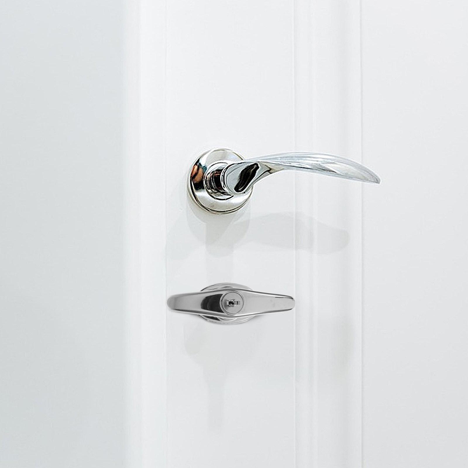 

Barn Door T Handle Lock with Key Included Rustproof Metal Lock Set for Garage Gate Sliding Door and Cabinet Security Easy Mount China Mainland