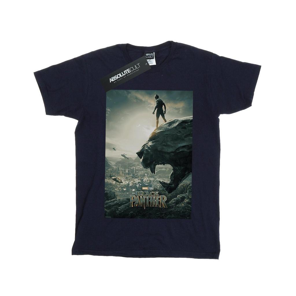 Marvel Jungen Black Panther Poster T-Shirt