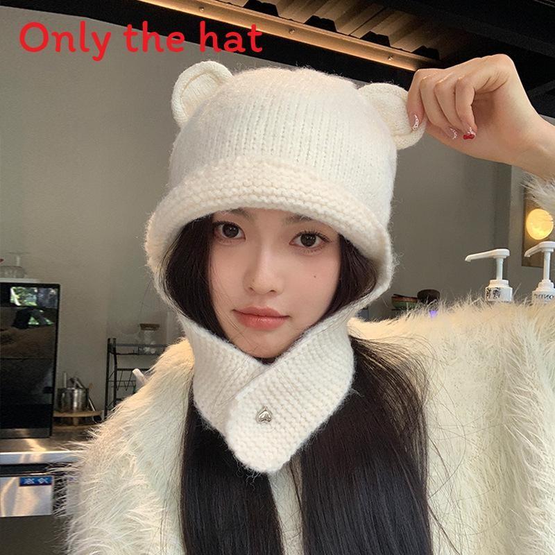 Adorable Polar Knit Hat With Breathable Acrylic Material And Cozy Fit For Autumn And Winter