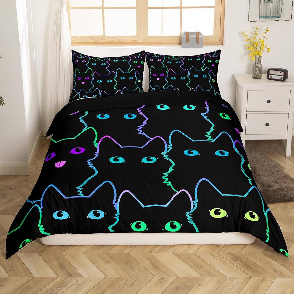Feelyou Cartoon Car Kids Bedding Set Construction Bedding Duvet Cover Set Boys Decor Equipment Trucks Comforter Cover Set Excavator Tractor