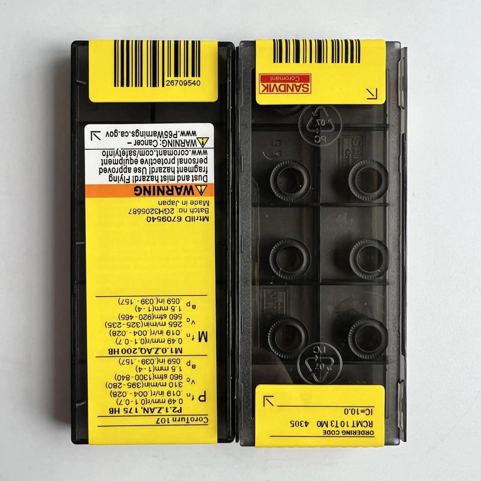 

Original Sandvik / RCMT10T3M0 4305 / CNC lathe carbide blade 10 PCS