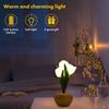 LED Mini Desk Lamp Desktop Ornament Romantic Bedside Atmosphere Lamps Simulation Tulip Nightlights for Household