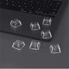 Stoooduo 6-Piece Set of Universal Keyboard Replacement Keycaps, PC Material, Transparent Clear for XDA Mechanical Keyboards