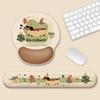 Cute Cartoon Wrist Guard Mouse Pad, Comfortable Office Gaming Keyboard Anti Slip Hand pad,3D Stereoscopic Wrist Guard Sponge Pad