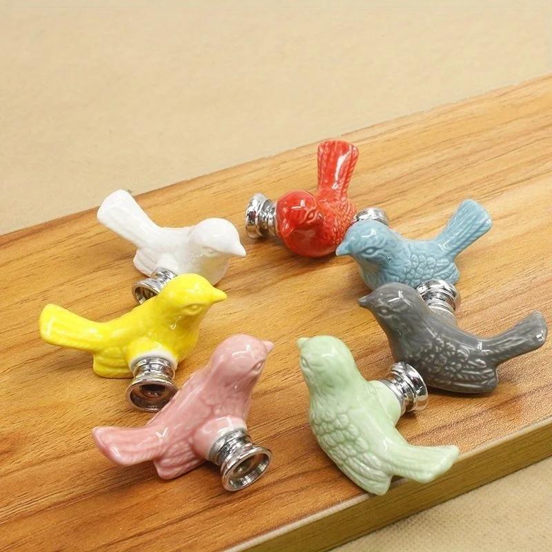 Keramik Friedenstaube Schubladengriffe 3D Cartoon Vogel Schrank Schrankgriffe Neuheit Kreativ Mode Möbelgriffe Beschläge
