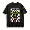 Stay Weird Keep Smiling Trendy Graphic Print Casual Tee Pure Cotton T-shirt