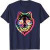 Cool Wolf Funny Wolf Lover Wildlife Men Boys Kids T-Shirt