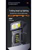 Super Bright Portable LED Flashlight with COB Side Light, Long-lasting Battery, and Warning Light for Outdoor and Work Lighting