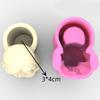 Silicone Planter Mold Cute Side Braids Flower Pot Mold Pen Holder Vase Resin Mold Concrete Cement Resin Mold DIY Craft