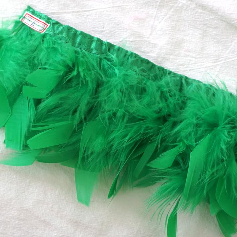 50Pcs Turkey Feather Fire Piece Feather Cloth Edge, Skirt Lace Feather Wall Feather Light Diy Dance Suit Decorative Materials