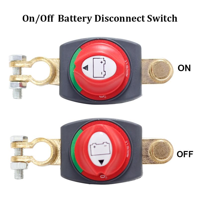 12V-48V Battery Disconnect Switch Negative On/Off Isolator Kill Power Cut Master Isolator Circuit Breaker Parts for Car RVs Boat